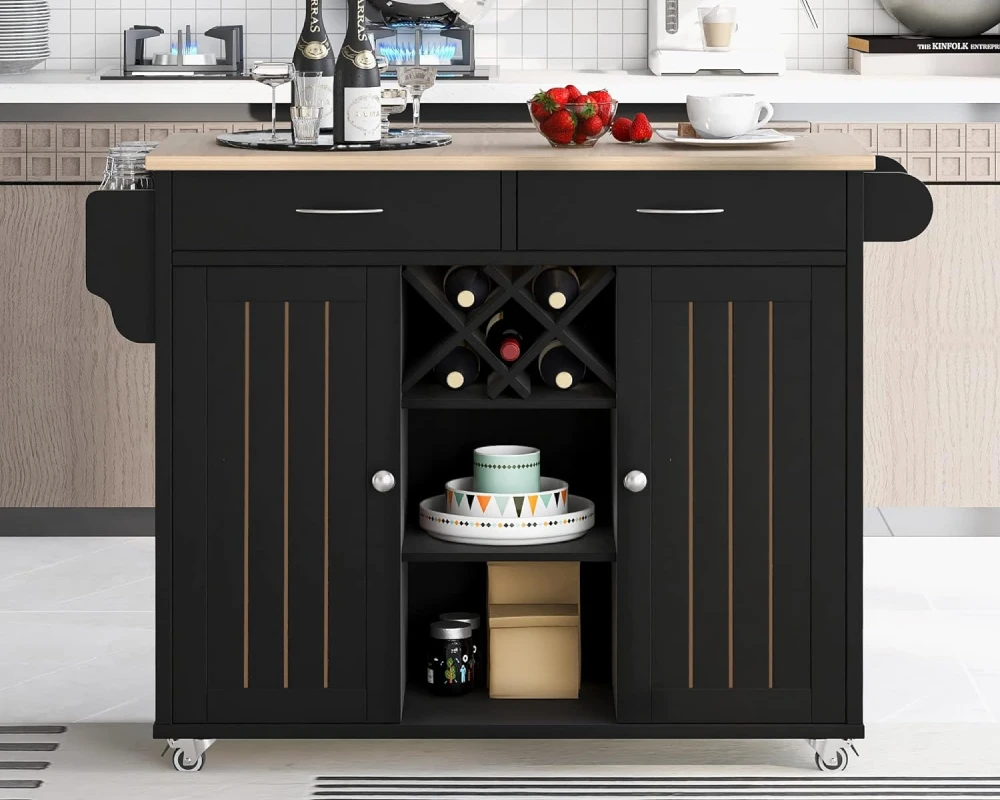 wooden kitchen stand