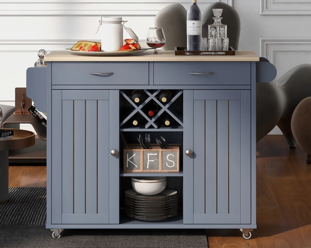 kitchen utility cart on wheels
