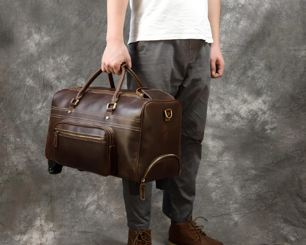 suit luggage with wheels
